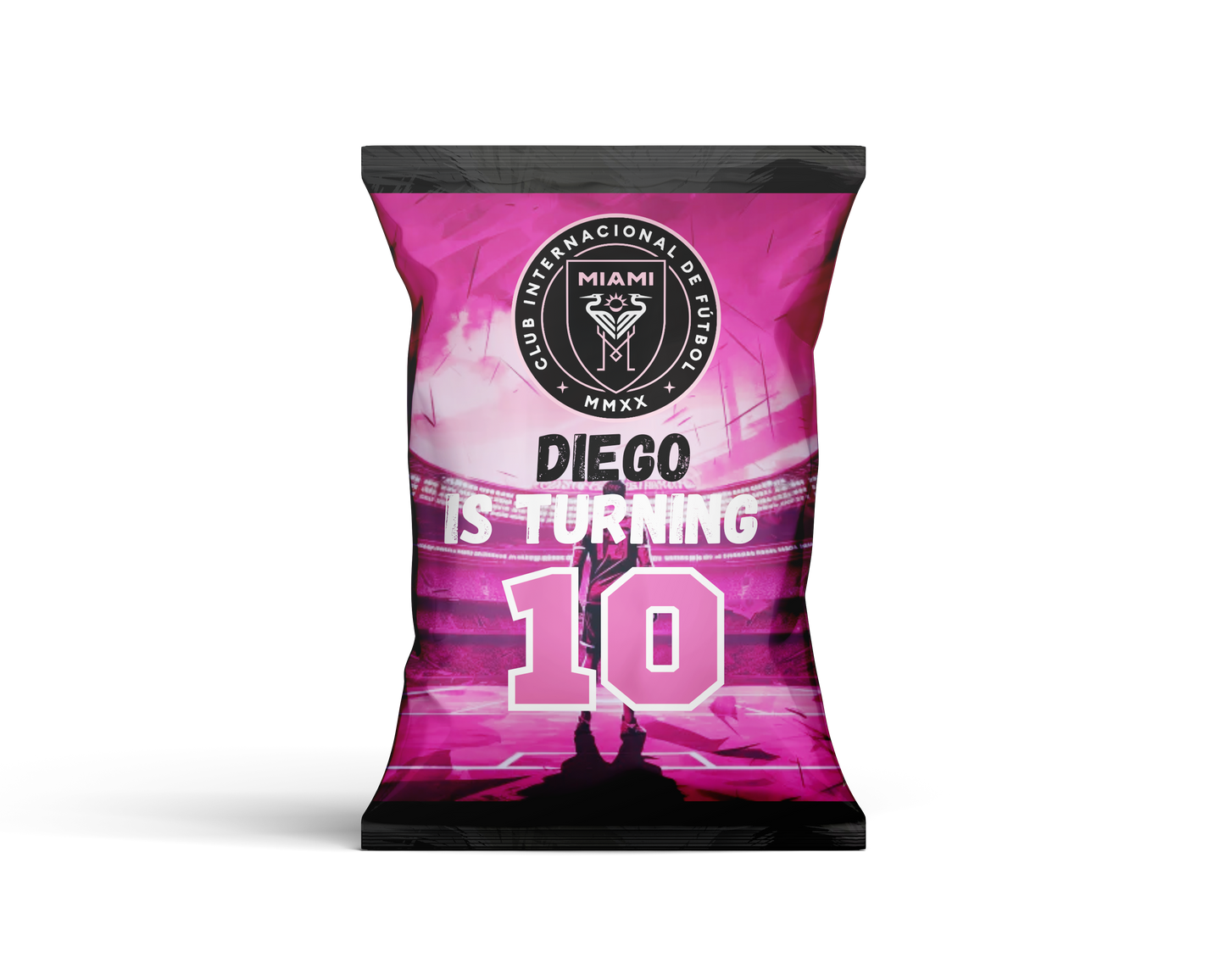 Chip bag template - Messi Inter Miami