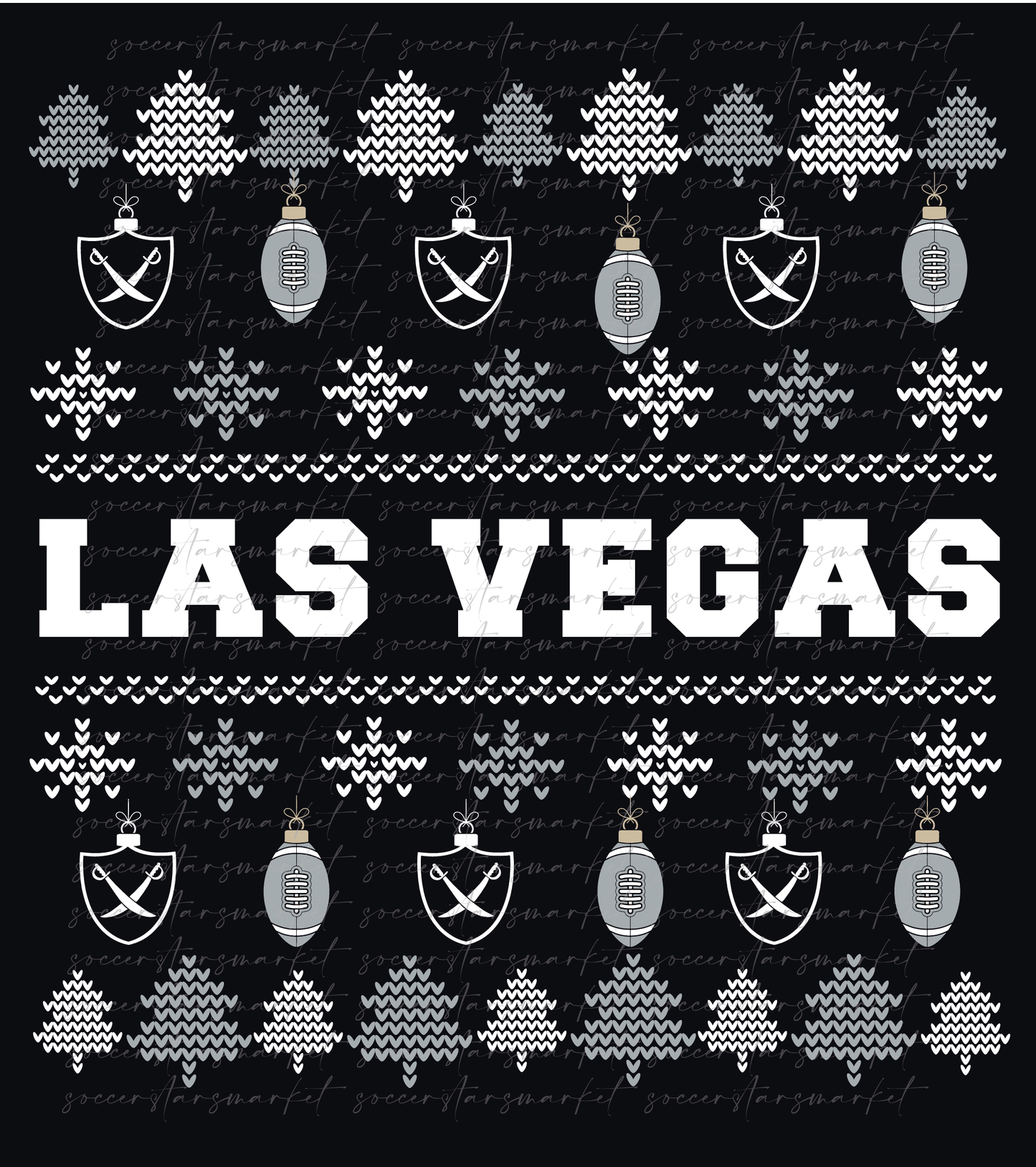 Las Vegas Football Team Christmas | PNG Only Digital File | Las Vegas Ugly Sweater Style Football | Raiders Clipart |