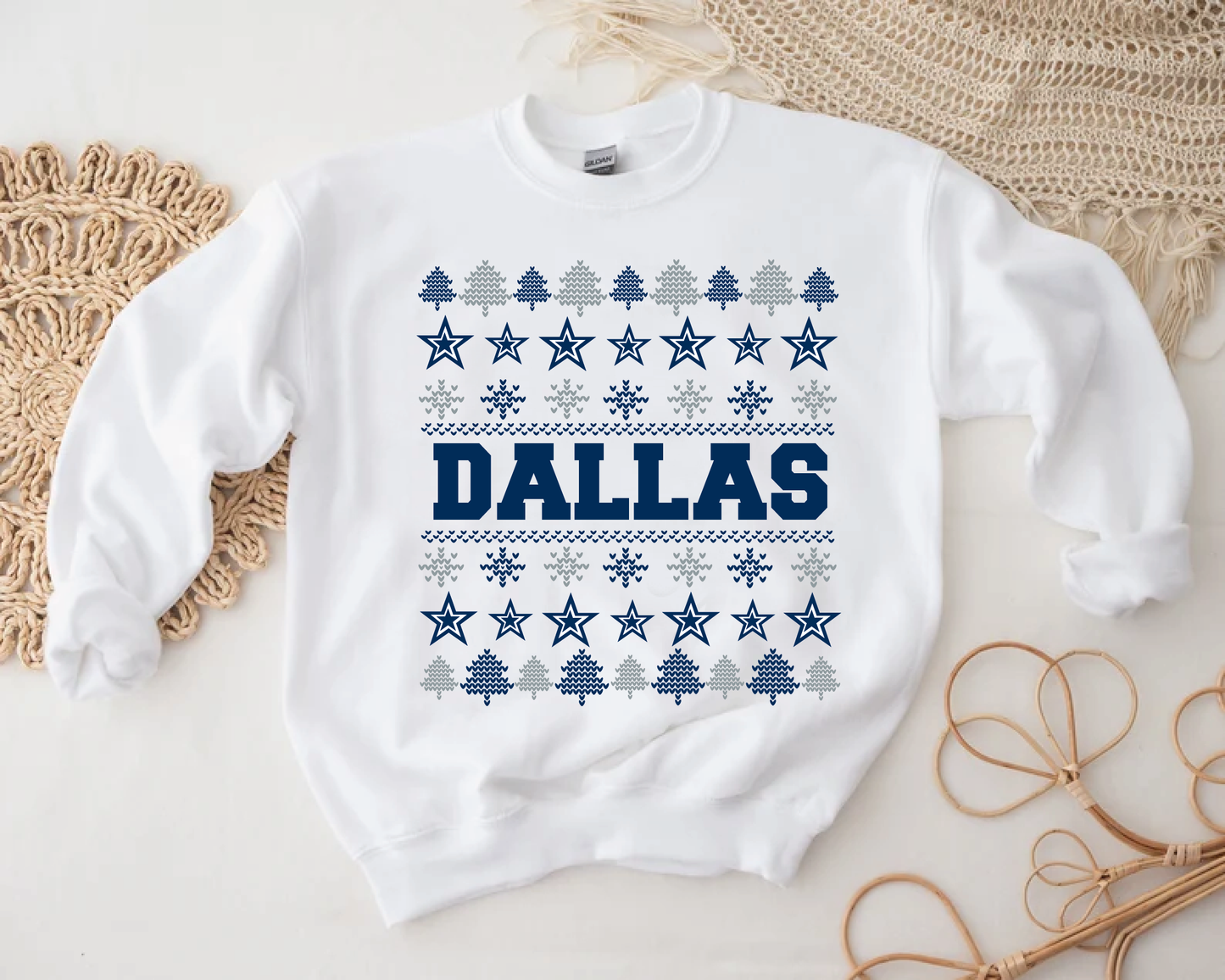 Dallas Football Legends Christmas | PNG Only Digital File | Dallas Ugly Sweater Style Football | Dallas Clipart | Dallas Football Legends PNG | Dallas Football Legends Christmas