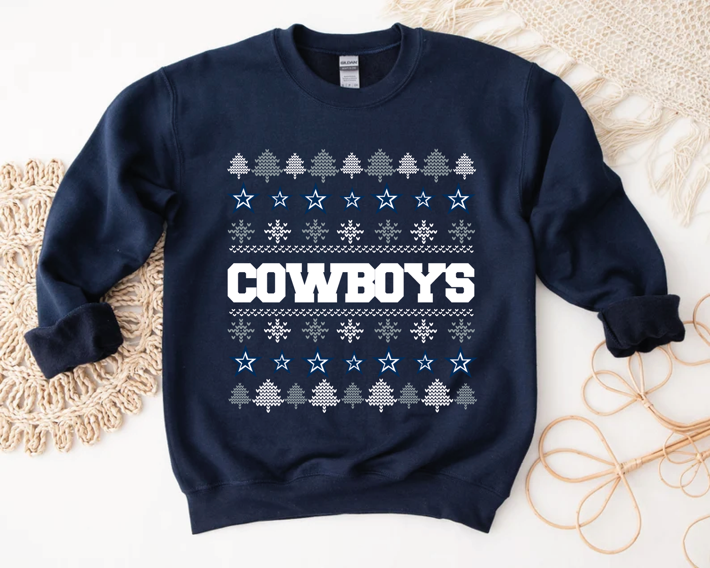 Dallas Football Legends Christmas | PNG Only Digital File | Dallas Ugly Sweater Style Football | Dallas Clipart | Dallas Football Legends PNG | Dallas Football Legends Christmas