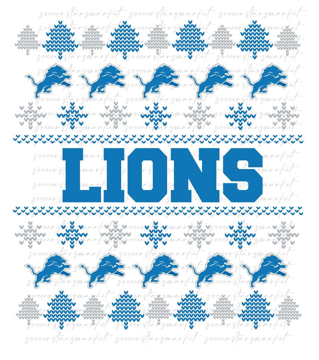 Detroit Football Christmas | PNG Only Digital File | Detroit Ugly Sweater Style Football | Detroit Clipart | Detroit Football Legends PNG | Detroit Football Christmas